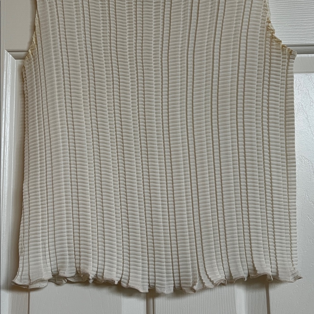 Max Studio Tops ( Nwot) Pleated Textured Fabric View 2